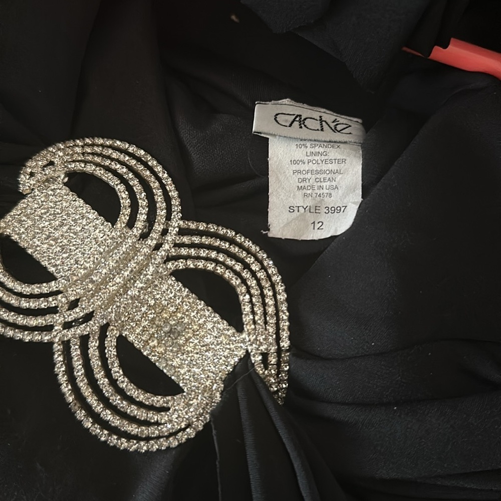 Black Cache dress for evening wear size 12 - Picture 4 of 7